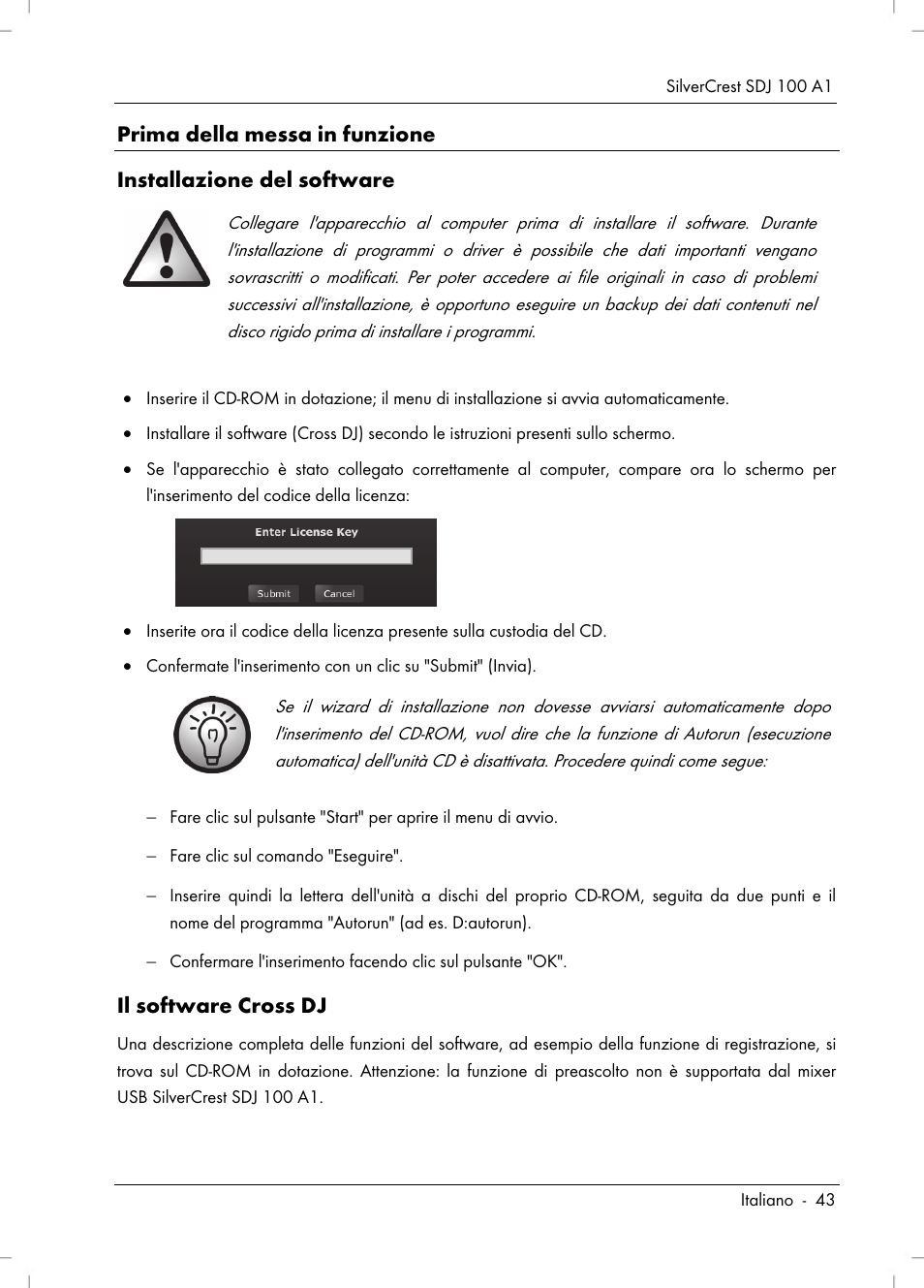 Il software cross dj | Silvercrest SDJ 100 A1 User Manual | Page 45 / 90