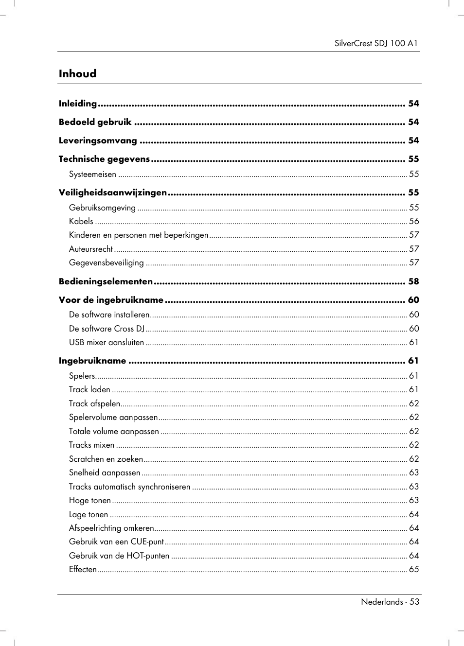 Silvercrest SDJ 100 A1 User Manual | Page 55 / 90