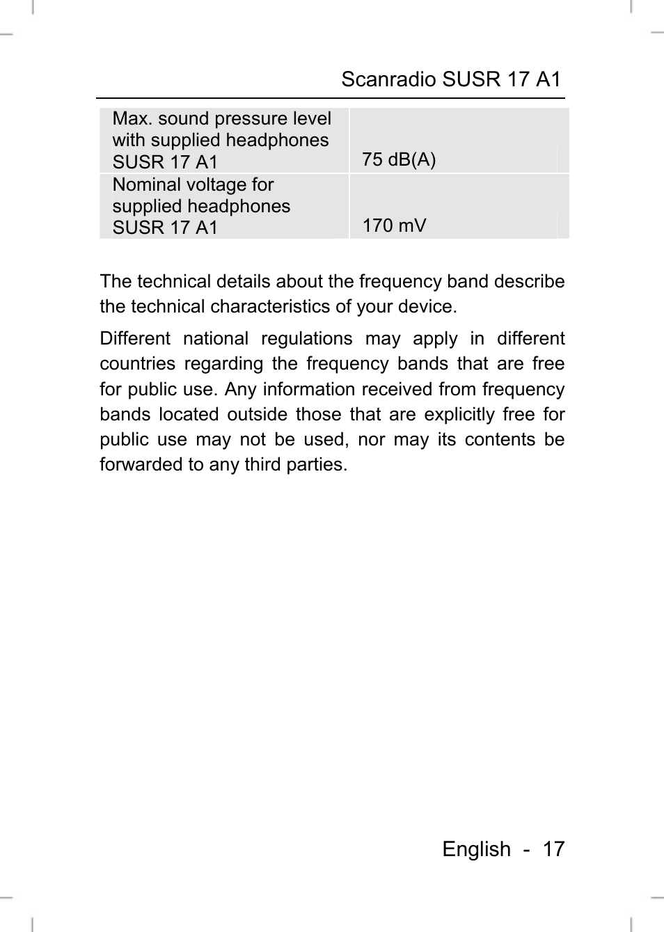 Silvercrest SUSR 17 A1 User Manual | Page 17 / 20