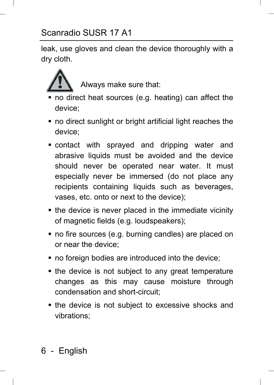 Scanradio susr 17 a1 6 - english | Silvercrest SUSR 17 A1 User Manual | Page 6 / 20