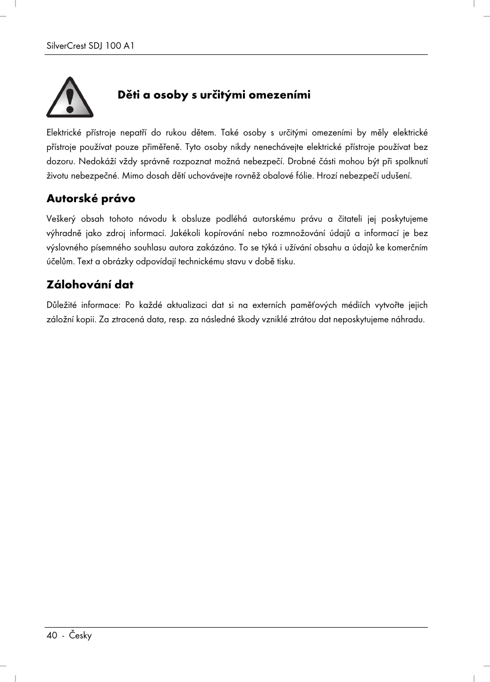 Silvercrest SDJ 100 A1 User Manual | Page 42 / 90