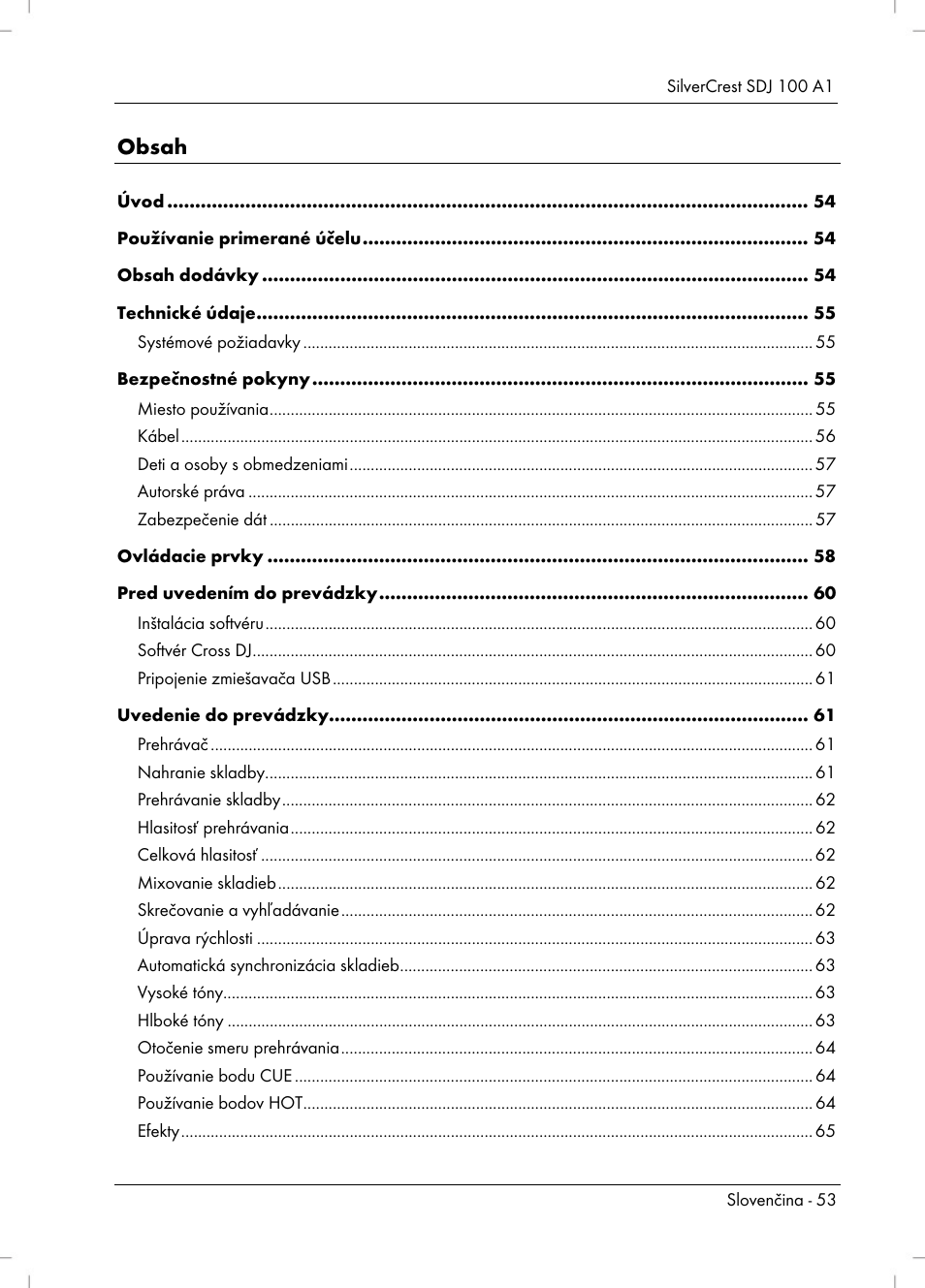 Silvercrest SDJ 100 A1 User Manual | Page 55 / 90