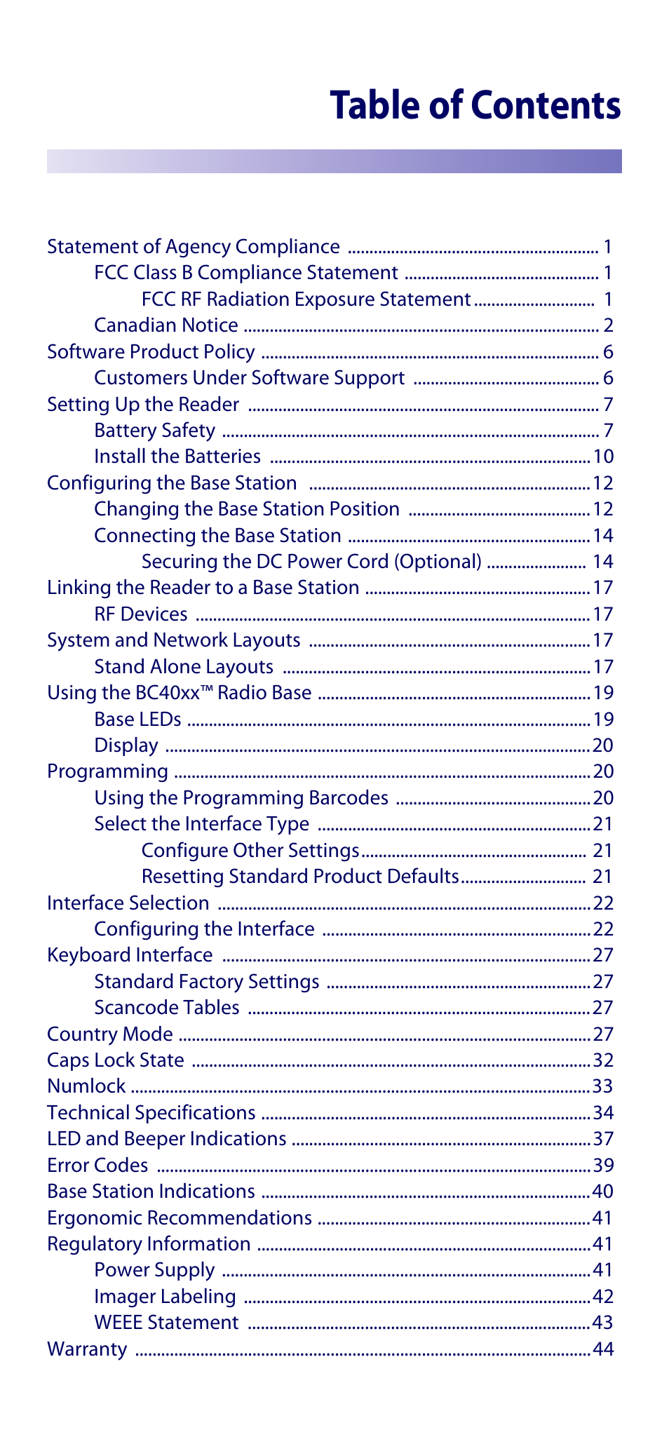 Datalogic Scanning GRYPHON GM4100 User Manual | Page 3 / 52