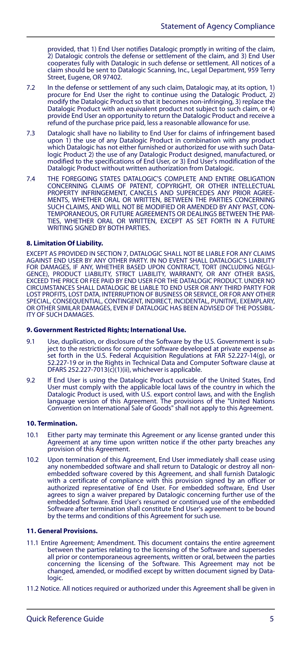 Datalogic Scanning GRYPHON GM4100 User Manual | Page 9 / 52