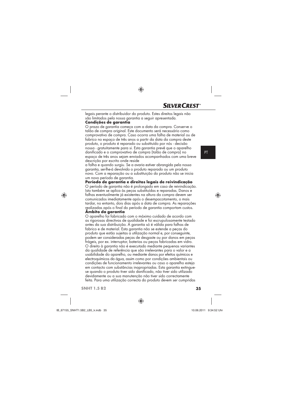 Silvercrest SNHT 1.5 B2 User Manual | Page 37 / 50