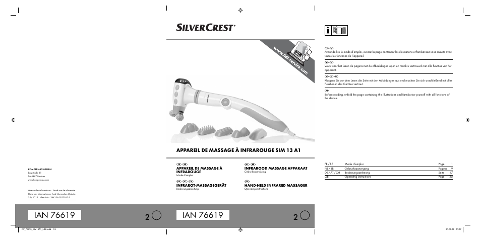 Silvercrest SIM 13 A1 User Manual | 33 pages