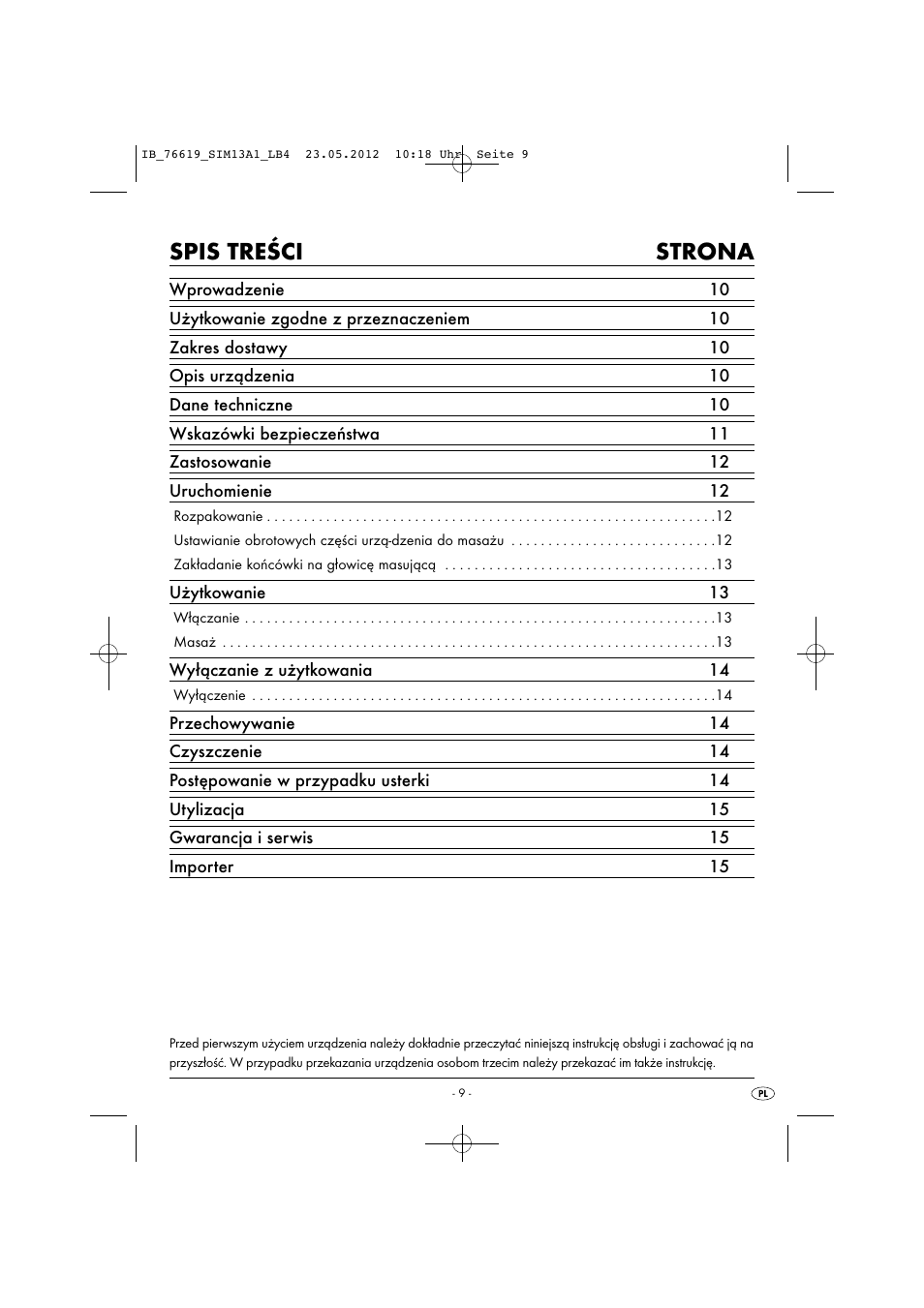 Silvercrest SIM 13 A1 User Manual | Page 11 / 57