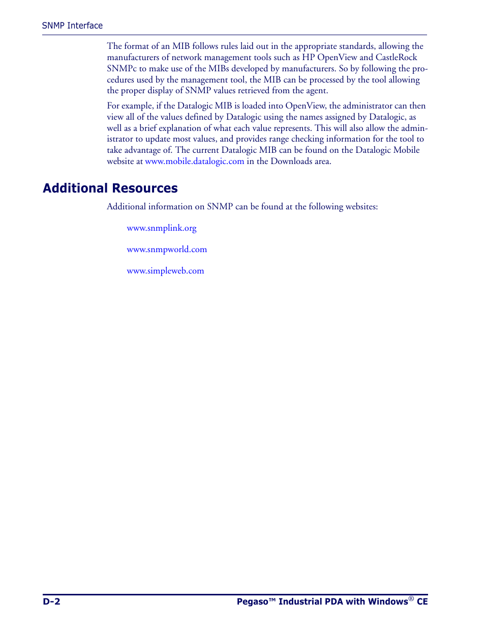 Additional resources | Datalogic Scanning Pegaso User Manual | Page 106 / 172
