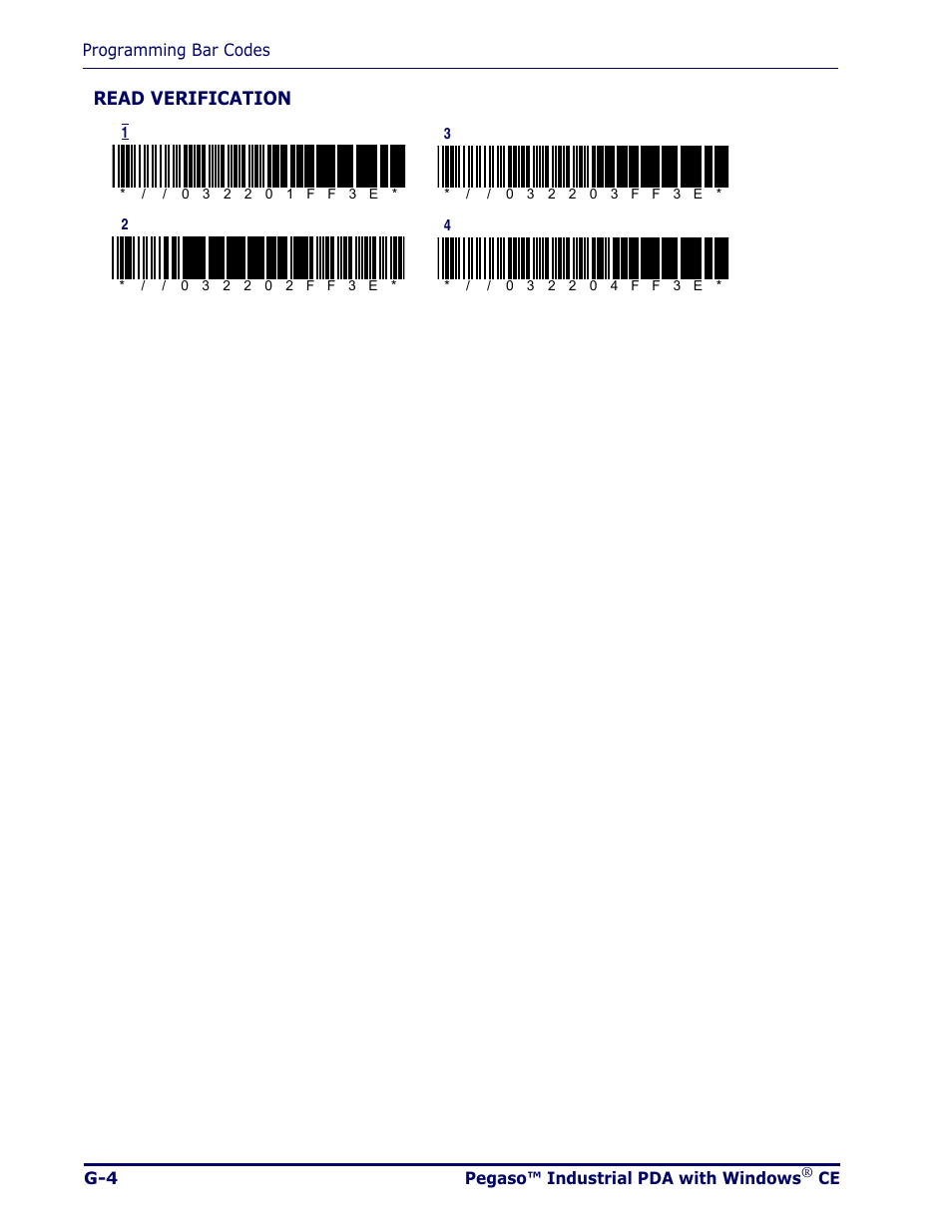 Read verification | Datalogic Scanning Pegaso User Manual | Page 128 / 172