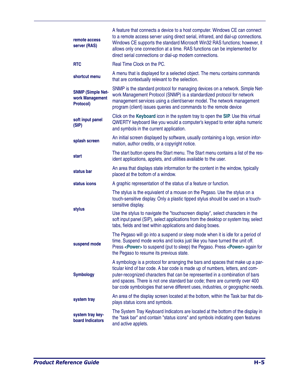 Soft input panel (sip) | Datalogic Scanning Pegaso User Manual | Page 161 / 172