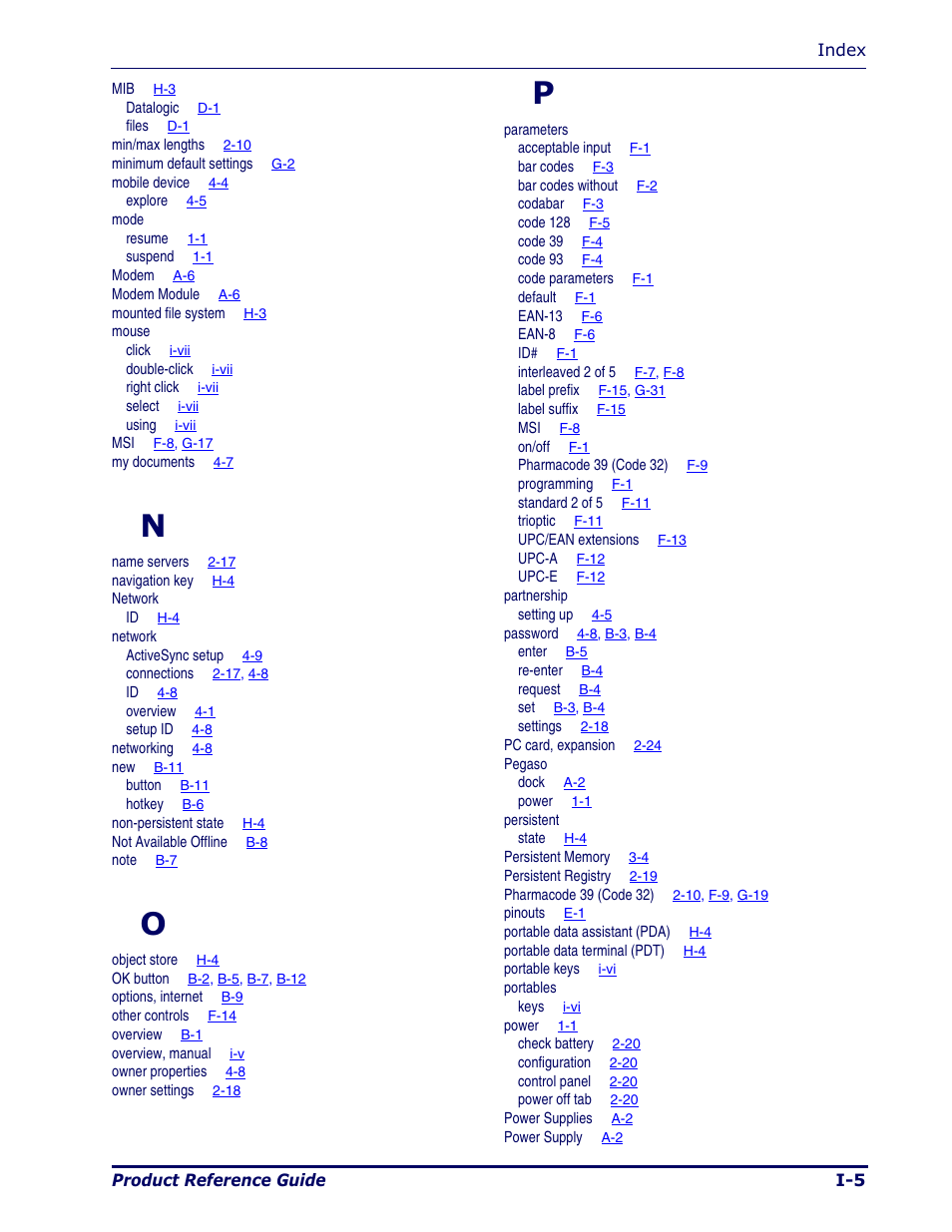 Datalogic Scanning Pegaso User Manual | Page 167 / 172