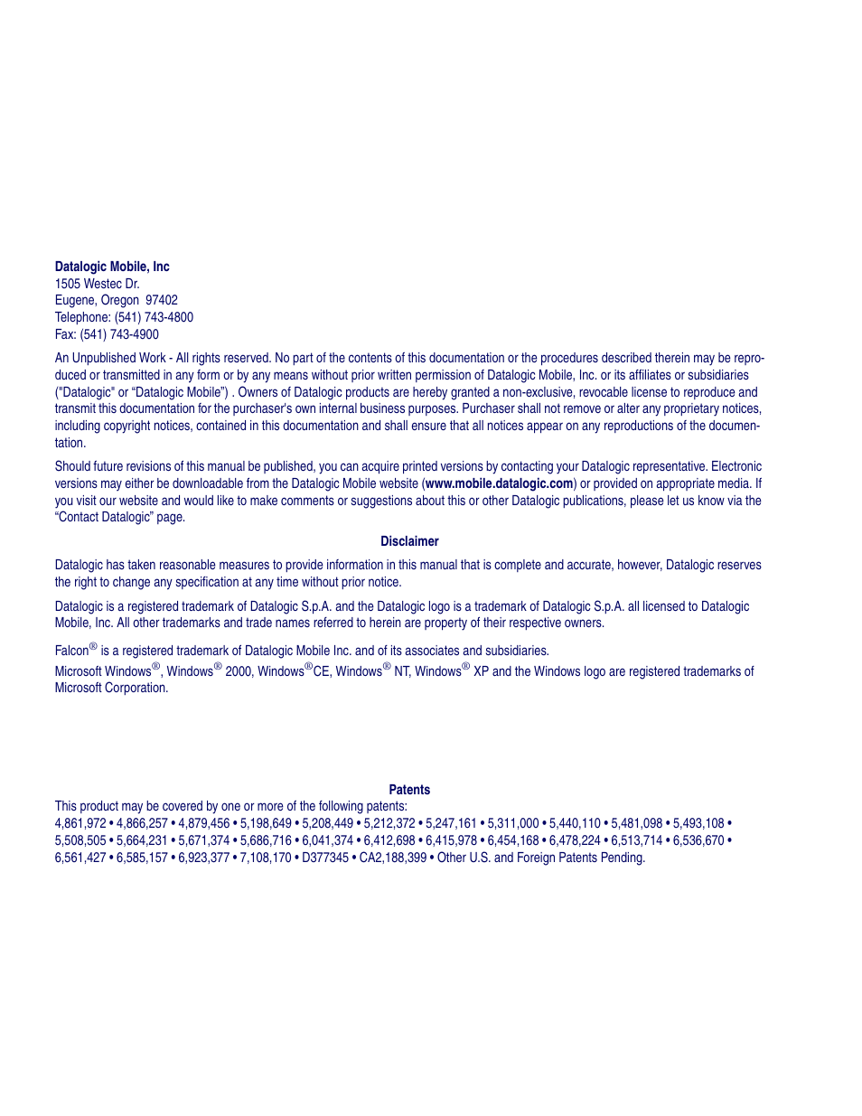 Datalogic Scanning Pegaso User Manual | Page 2 / 172