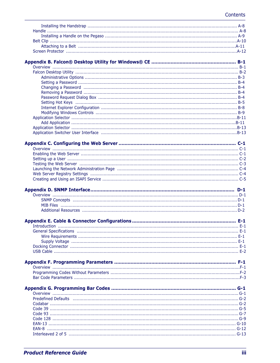 Datalogic Scanning Pegaso User Manual | Page 5 / 172