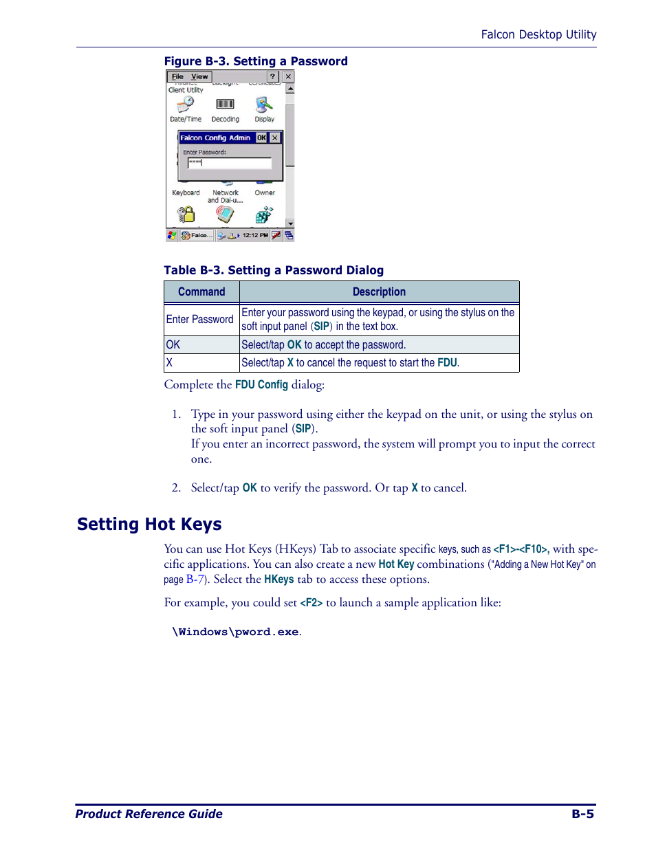 Setting hot keys | Datalogic Scanning Pegaso User Manual | Page 89 / 172