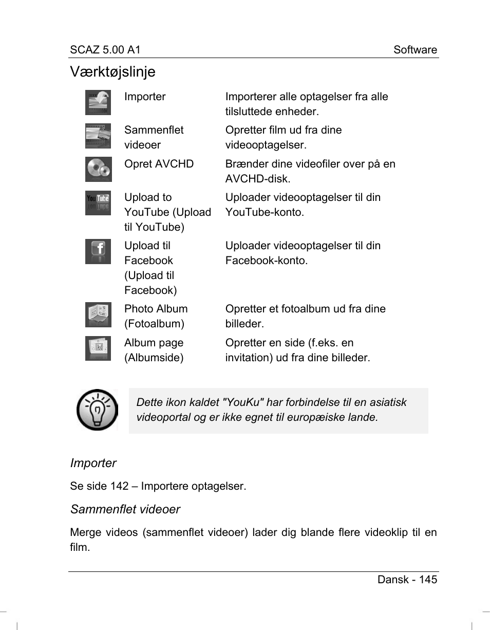 Værktøjslinje | Silvercrest SCAZ 5.00 A1 User Manual | Page 147 / 155