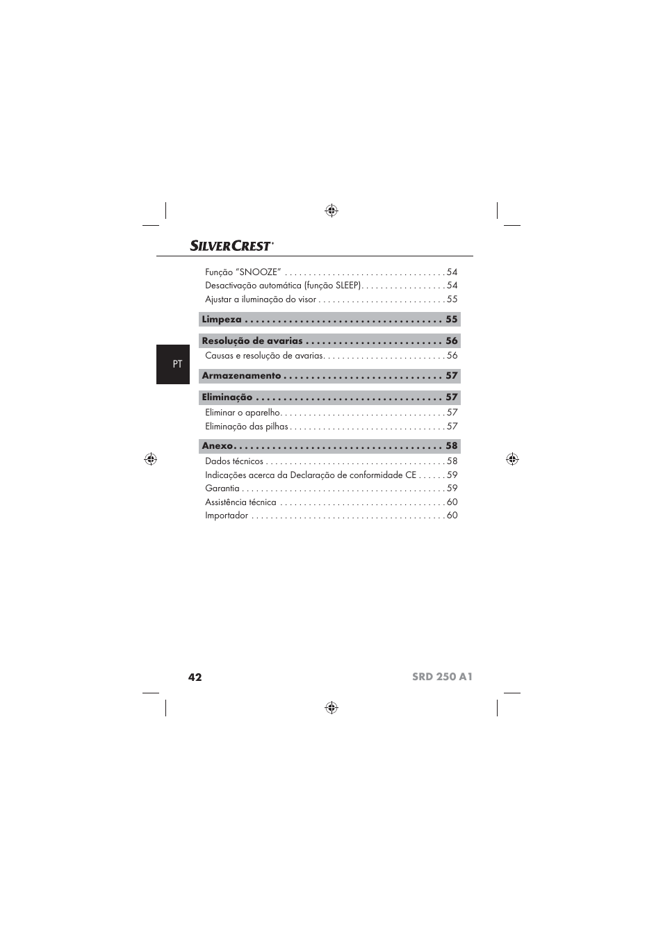 Silvercrest SRD 250 A1 User Manual | Page 44 / 102