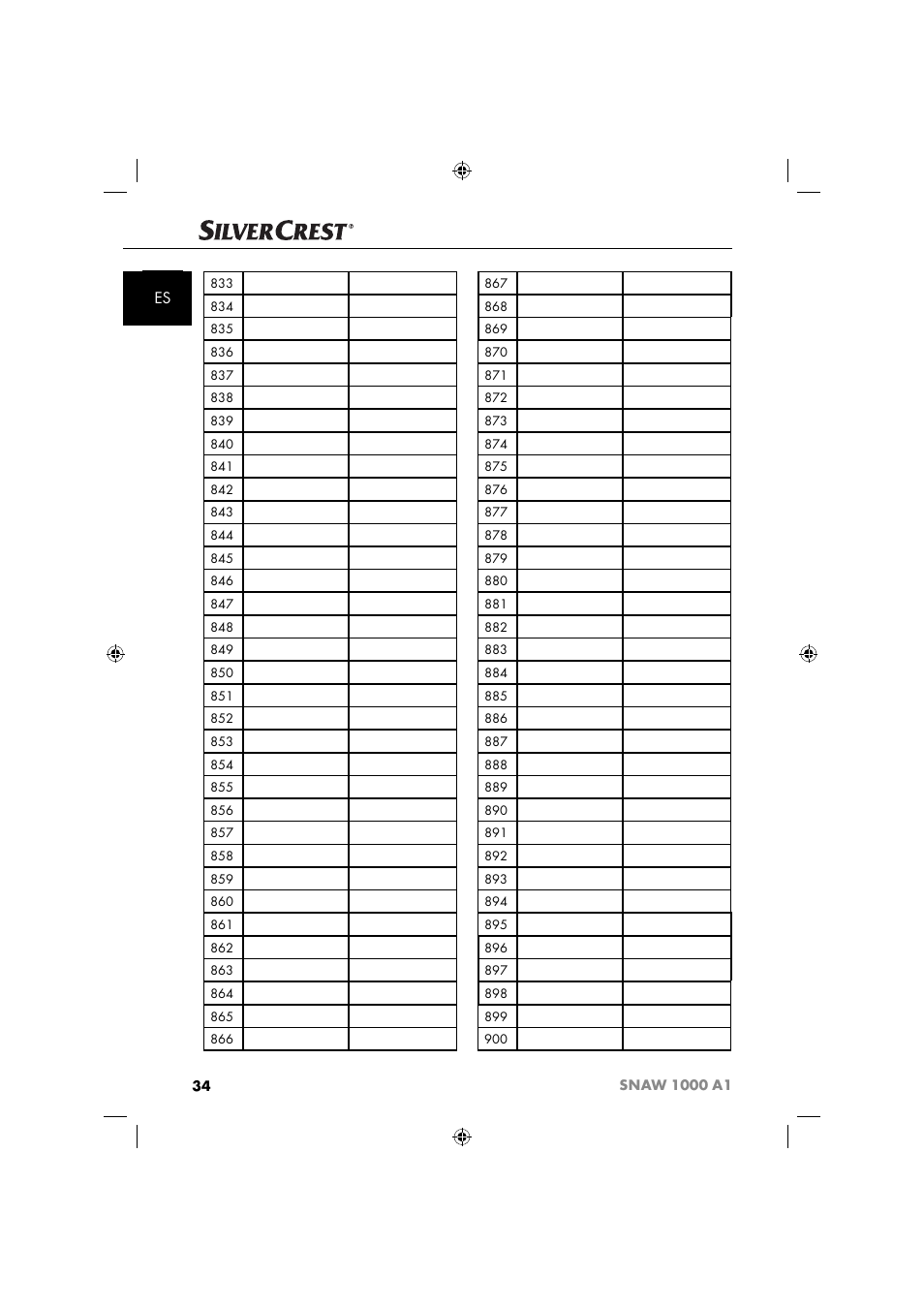 Silvercrest SNAW 1000 A1 User Manual | Page 37 / 182