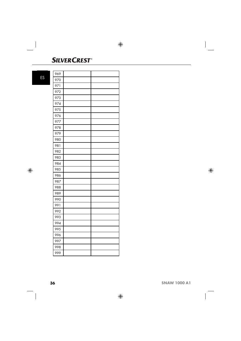 Silvercrest SNAW 1000 A1 User Manual | Page 39 / 182