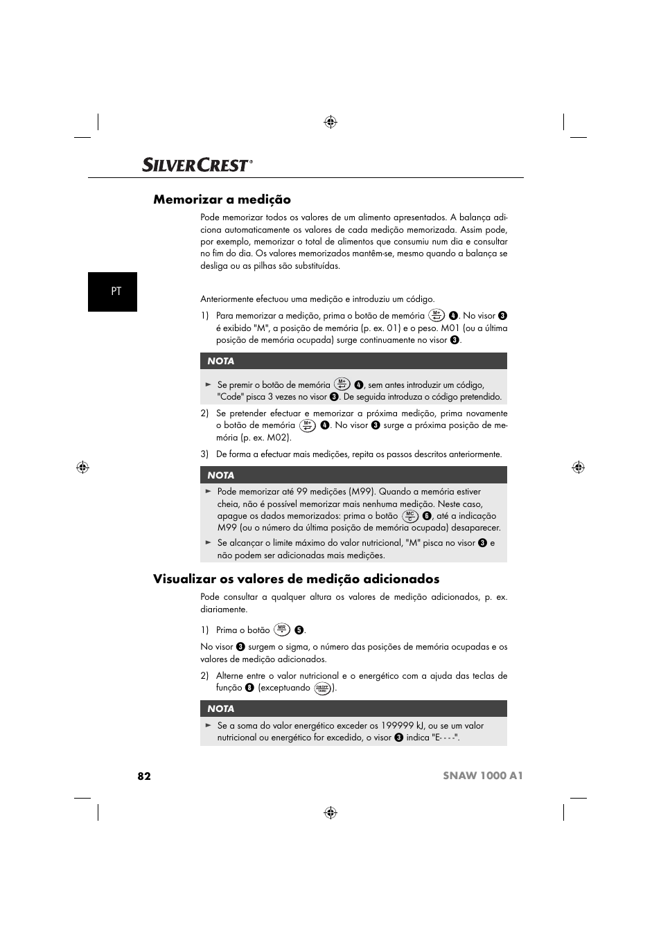 Visualizar os valores de medição adicionados | Silvercrest SNAW 1000 A1 User Manual | Page 85 / 182