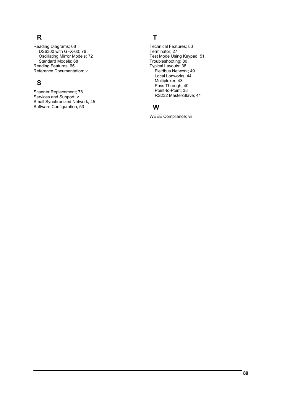 Datalogic Scanning DS6300 User Manual | Page 103 / 105