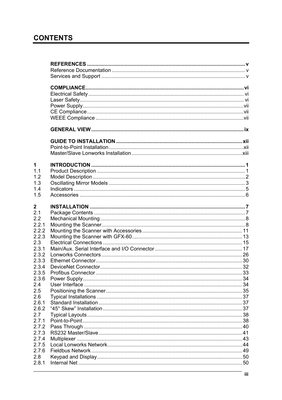 Datalogic Scanning DS6300 User Manual | Page 3 / 105