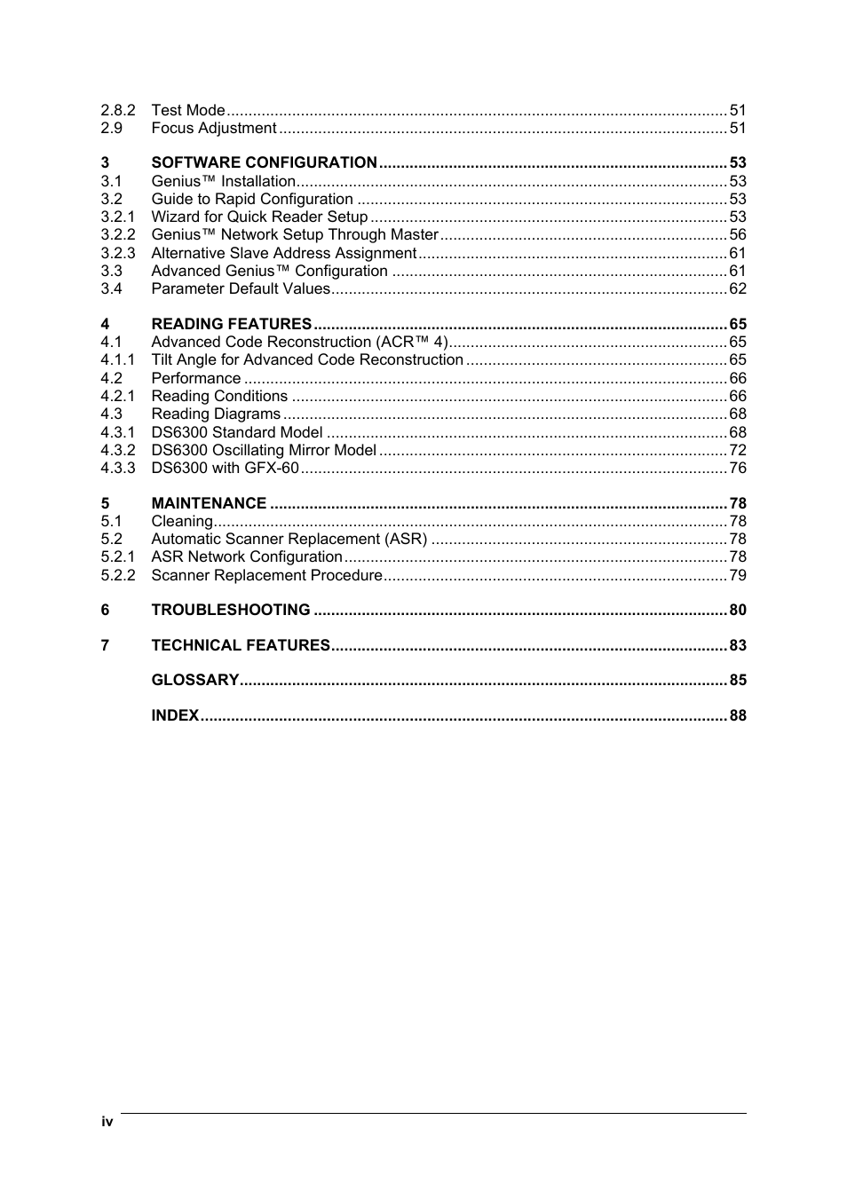 Datalogic Scanning DS6300 User Manual | Page 4 / 105