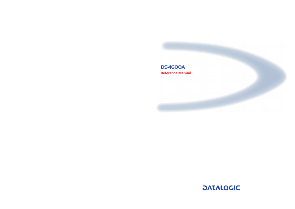 Datalogic Scanning DS4600A User Manual | 63 pages