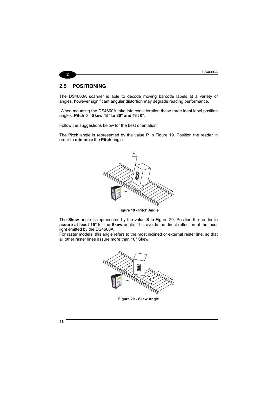 Positioning, N in paragraphs 2.4 and 3 | Datalogic Scanning DS4600A User Manual | Page 30 / 63