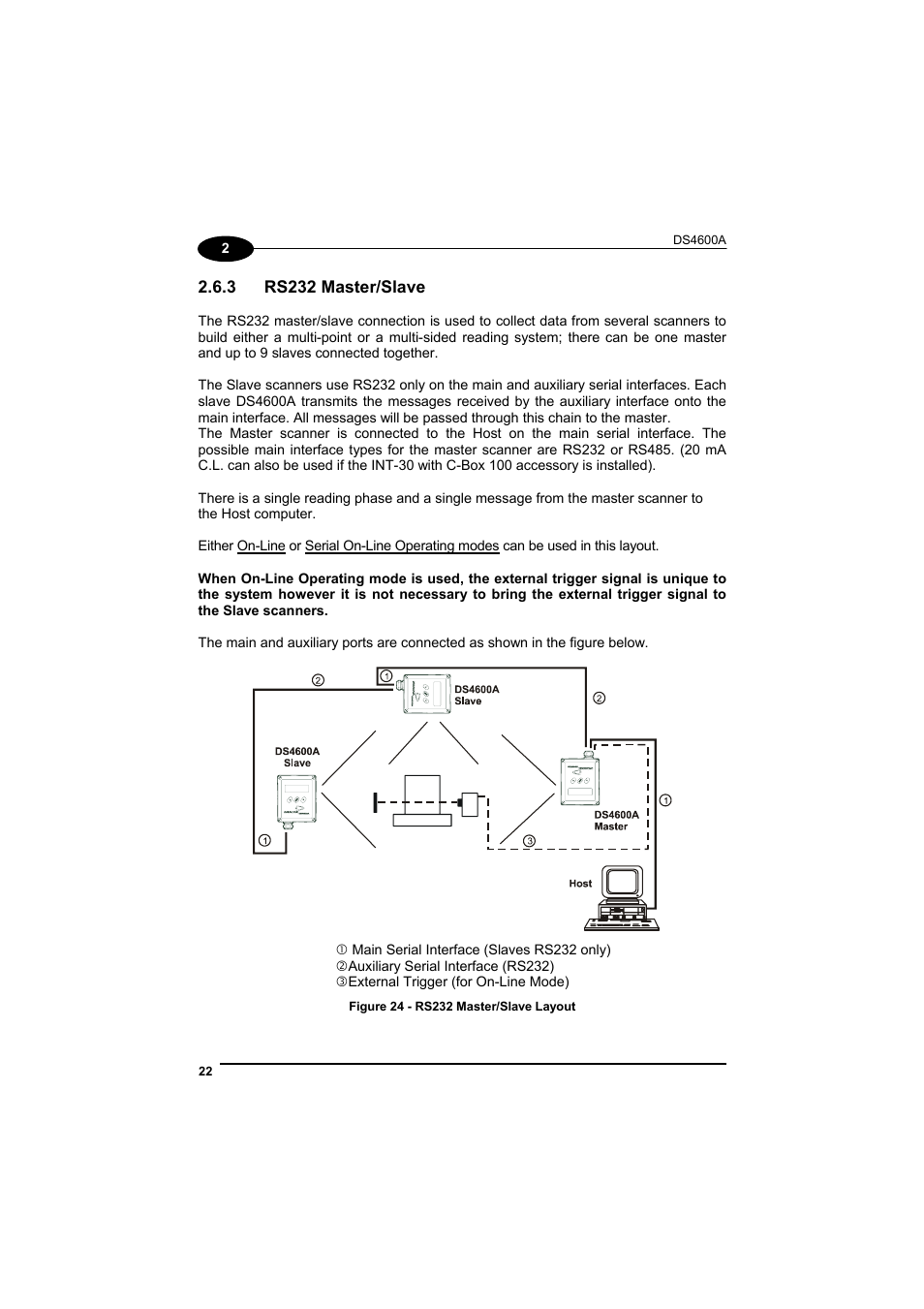 Rs232 master/slave | Datalogic Scanning DS4600A User Manual | Page 34 / 63