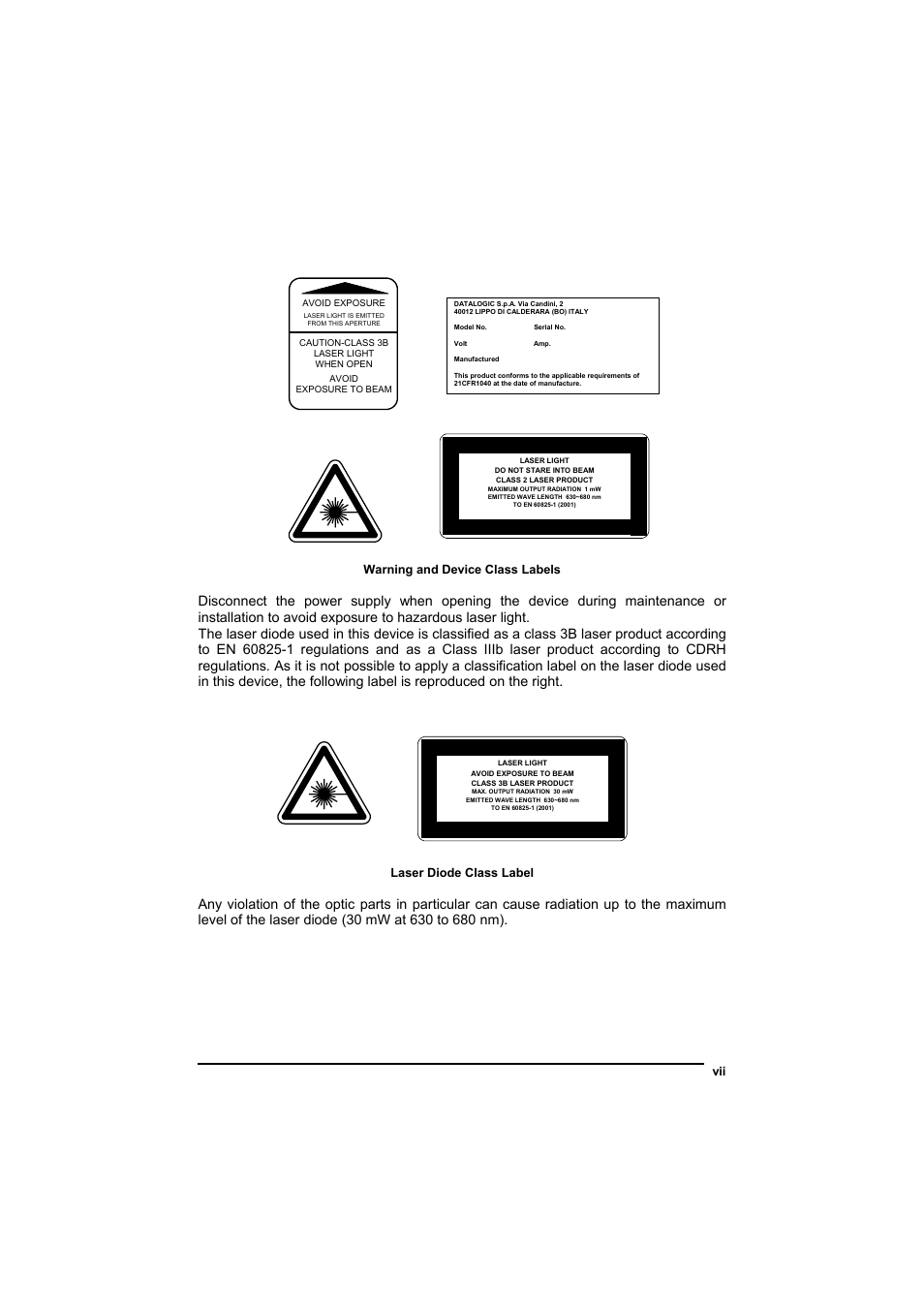 Datalogic Scanning DS4600A User Manual | Page 9 / 63