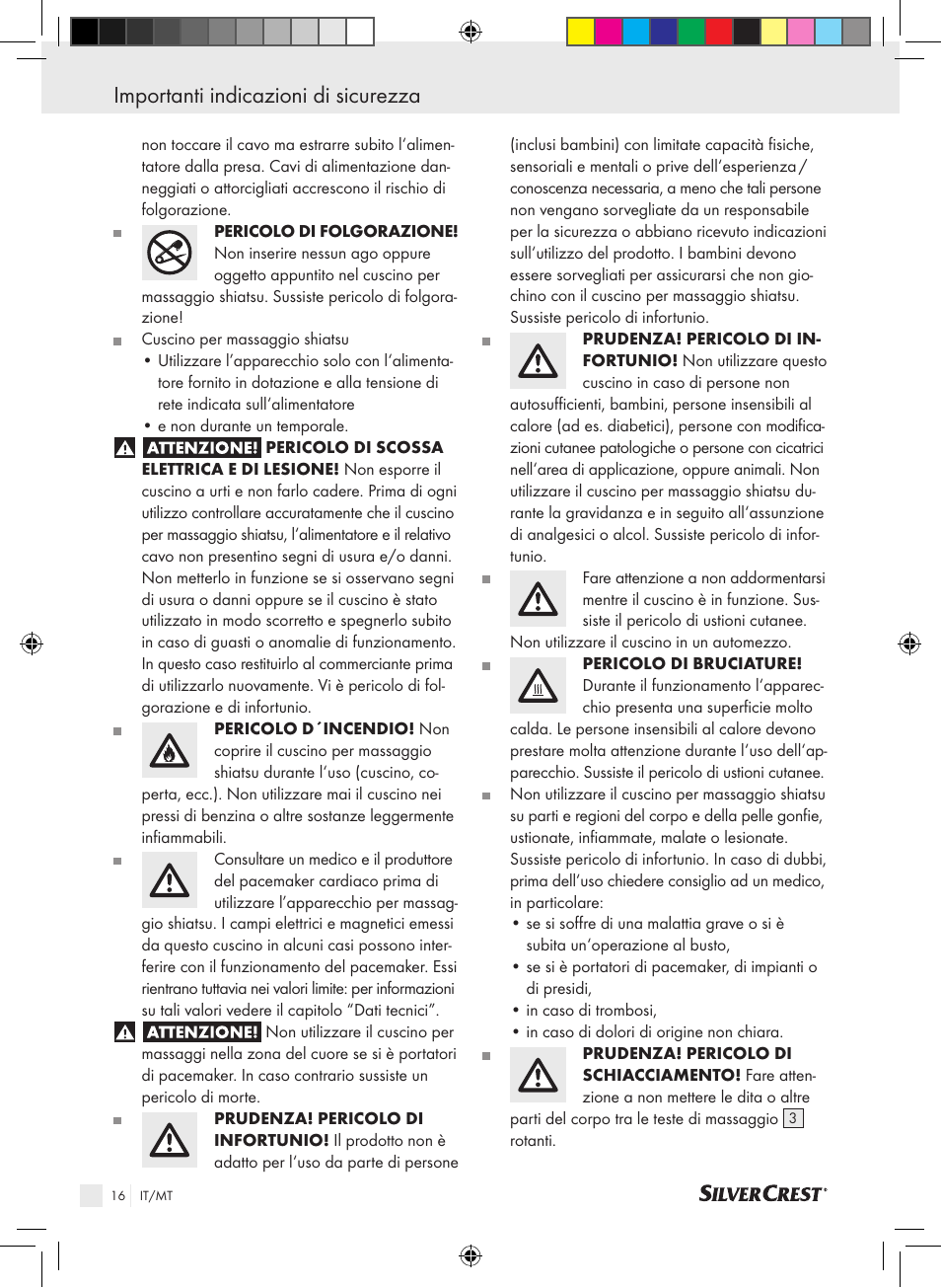 Importanti indicazioni di sicurezza | Silvercrest SSM 141 B2 User Manual | Page 12 / 32