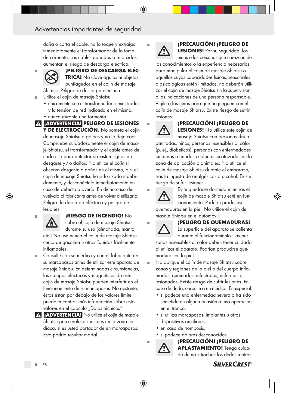 Advertencias importantes de seguridad | Silvercrest SSM 141 B2 User Manual | Page 4 / 32