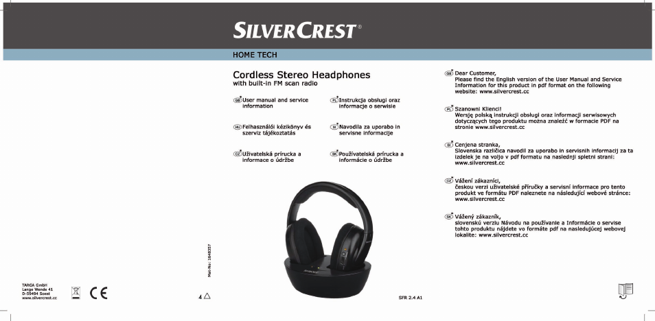 Silvercrest SFR 2.4 A1 User Manual | Page 150 / 150