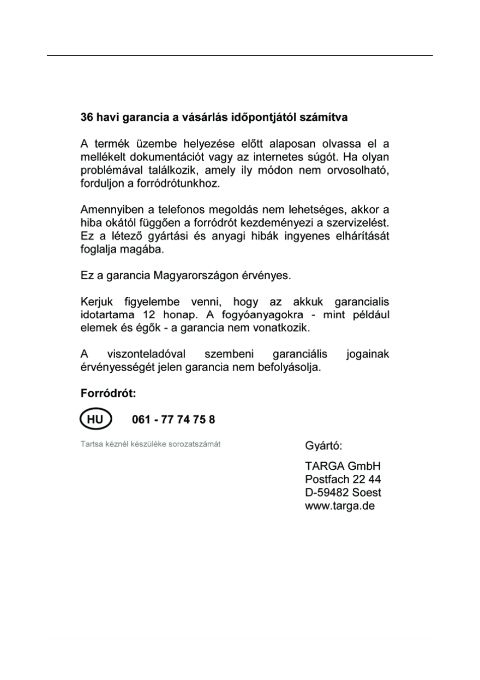 Garanciális tájékoztatás | Silvercrest SFR 2.4 A1 User Manual | Page 26 / 150