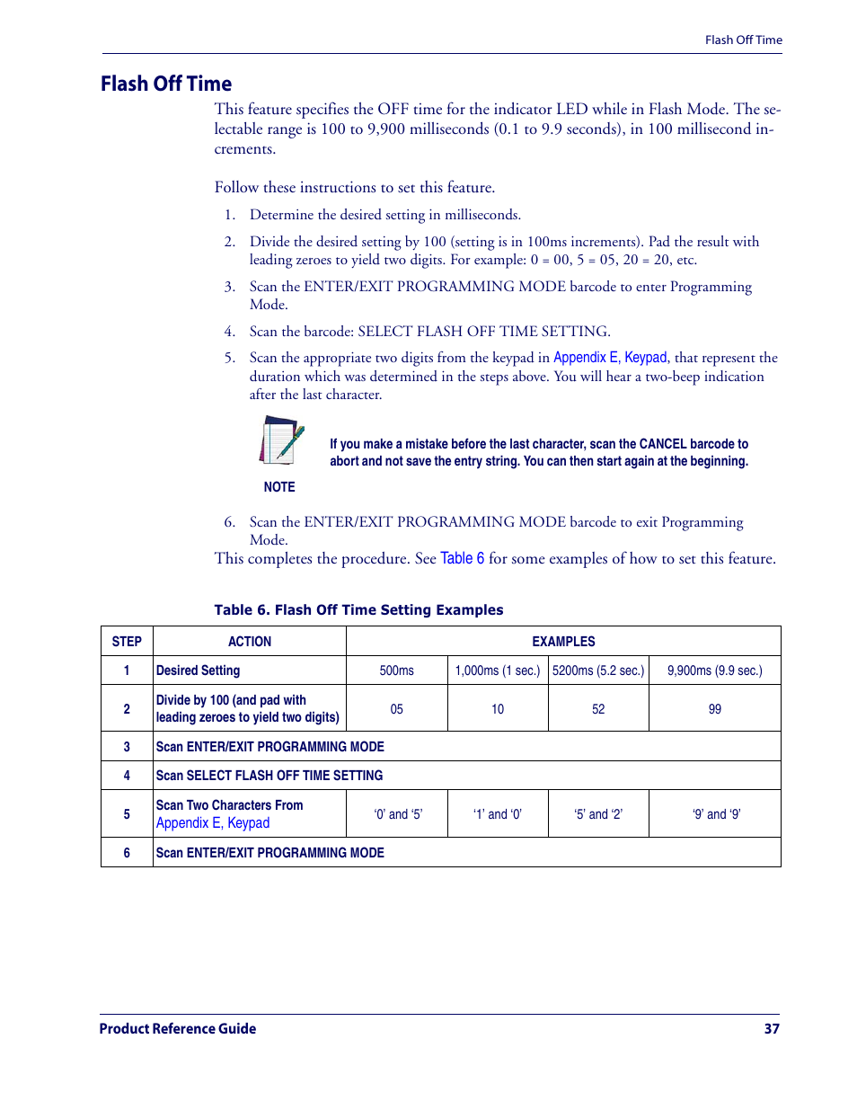 Flash off time | Datalogic Scanning QUICKSCAN QD2100 User Manual | Page 45 / 320