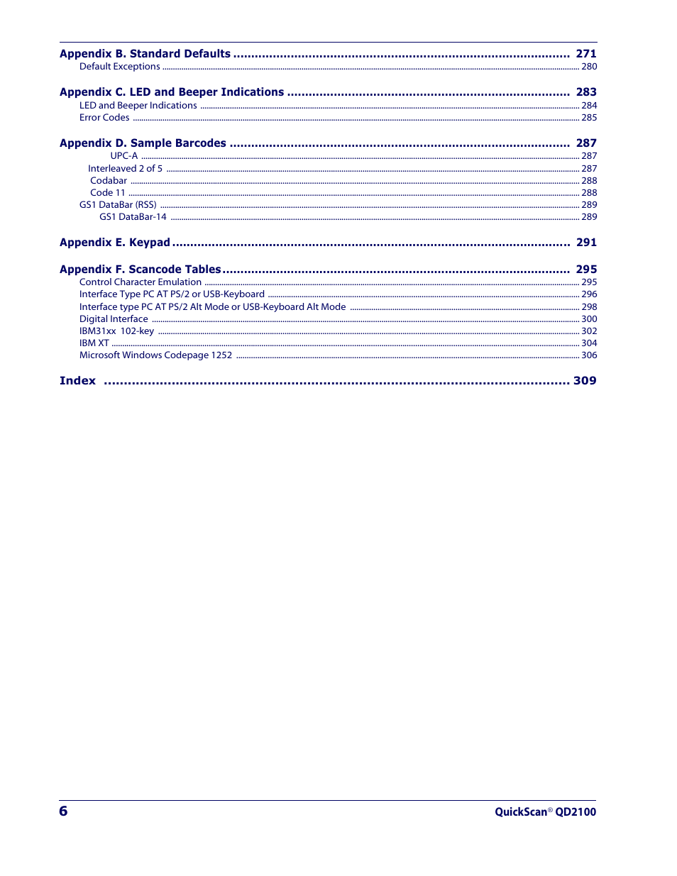 Datalogic Scanning QUICKSCAN QD2100 User Manual | Page 8 / 320