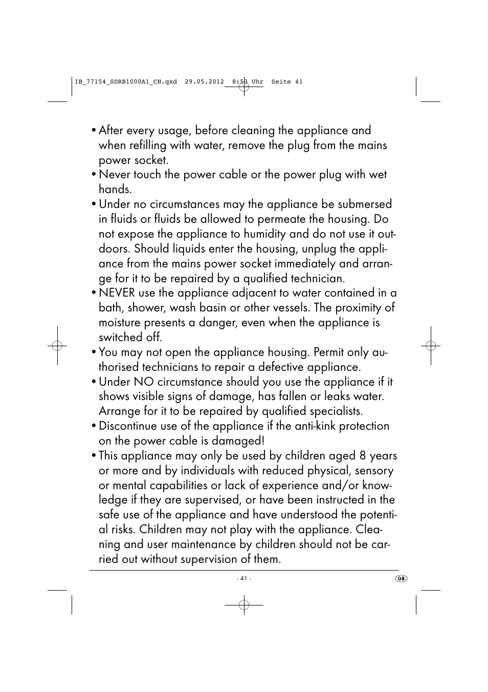 Silvercrest SDRB 1000 A1 User Manual | Page 43 / 48