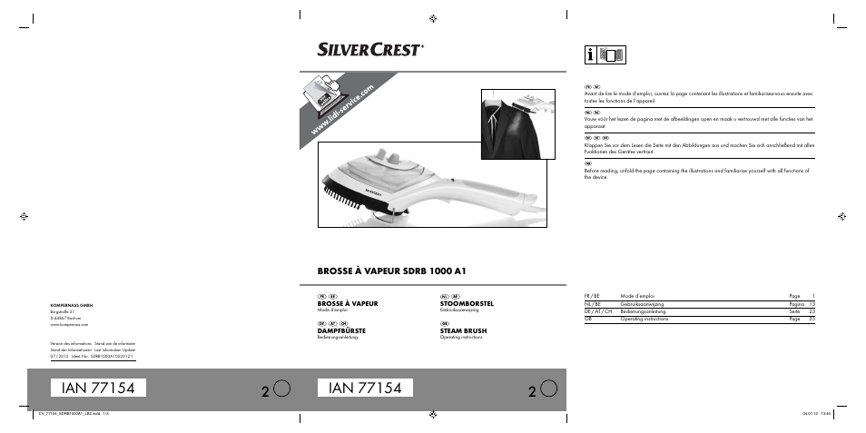 Silvercrest SDRB 1000 A1 User Manual | 46 pages