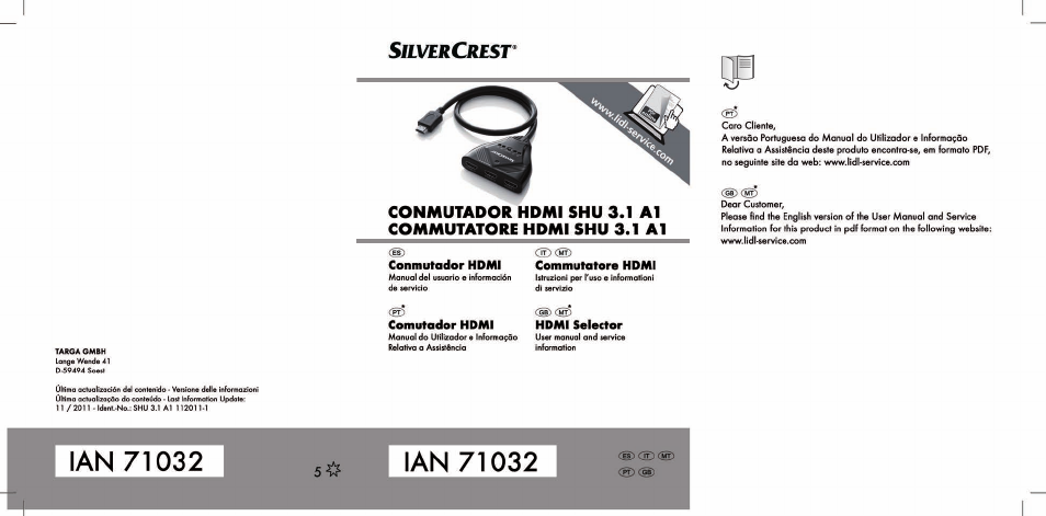 Silvercrest SHU 3.1 A1 User Manual | 44 pages