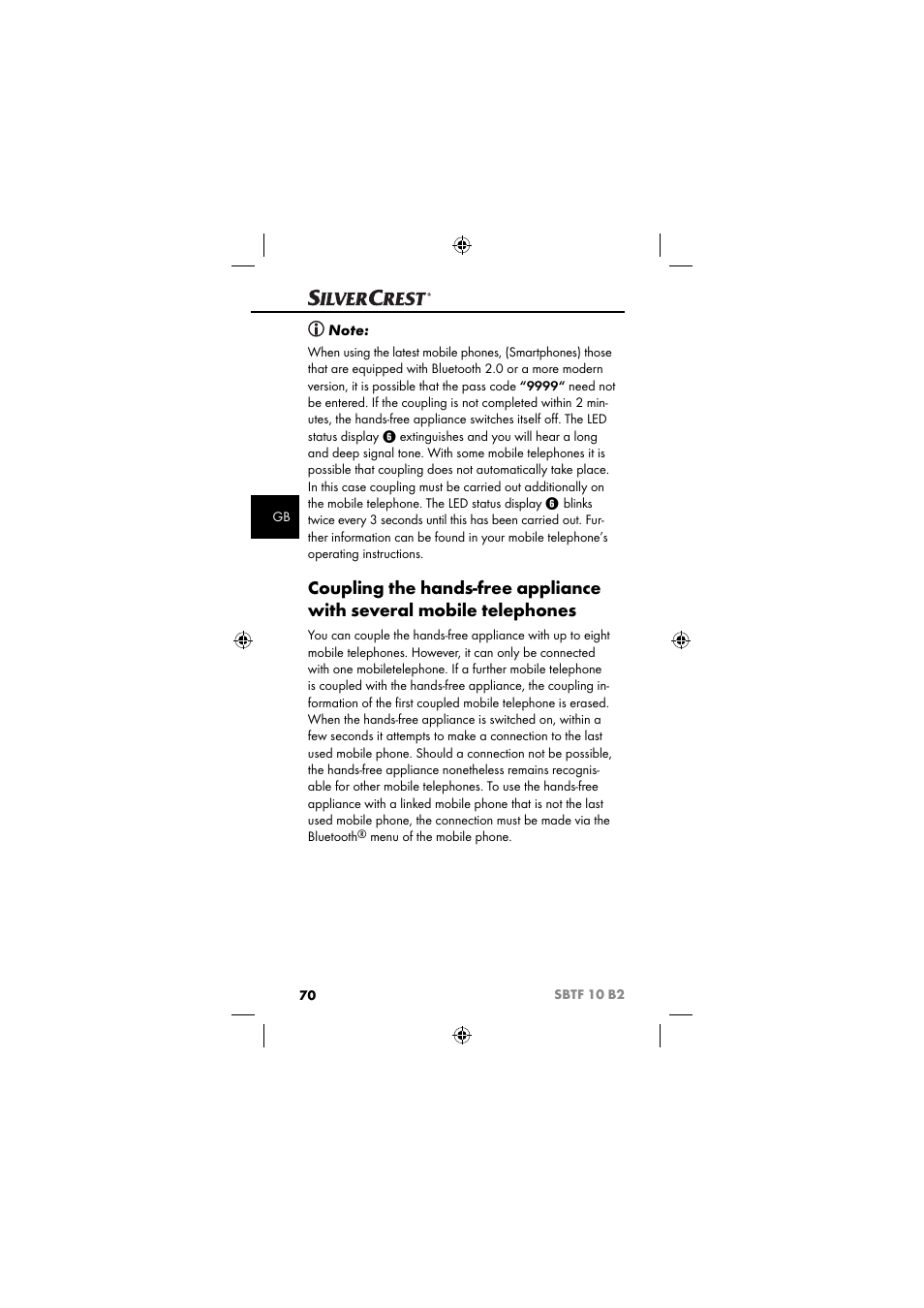 Silvercrest SBTF 10 B2 User Manual | Page 73 / 80