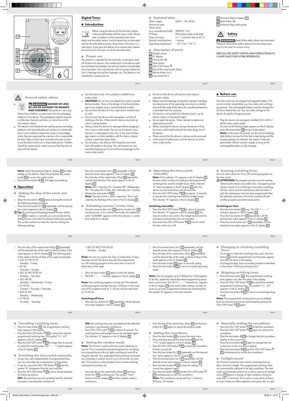 Silvercrest EIM-803 UK User Manual | 2 pages