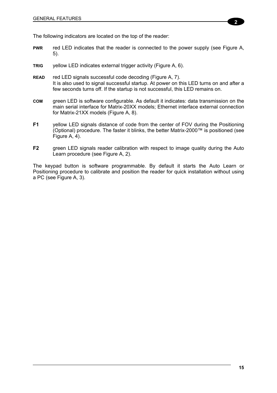 Datalogic Scanning Compact 2D Reader Matrix-2000 User Manual | Page 25 / 108