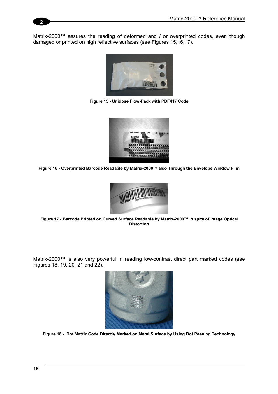 Datalogic Scanning Compact 2D Reader Matrix-2000 User Manual | Page 28 / 108