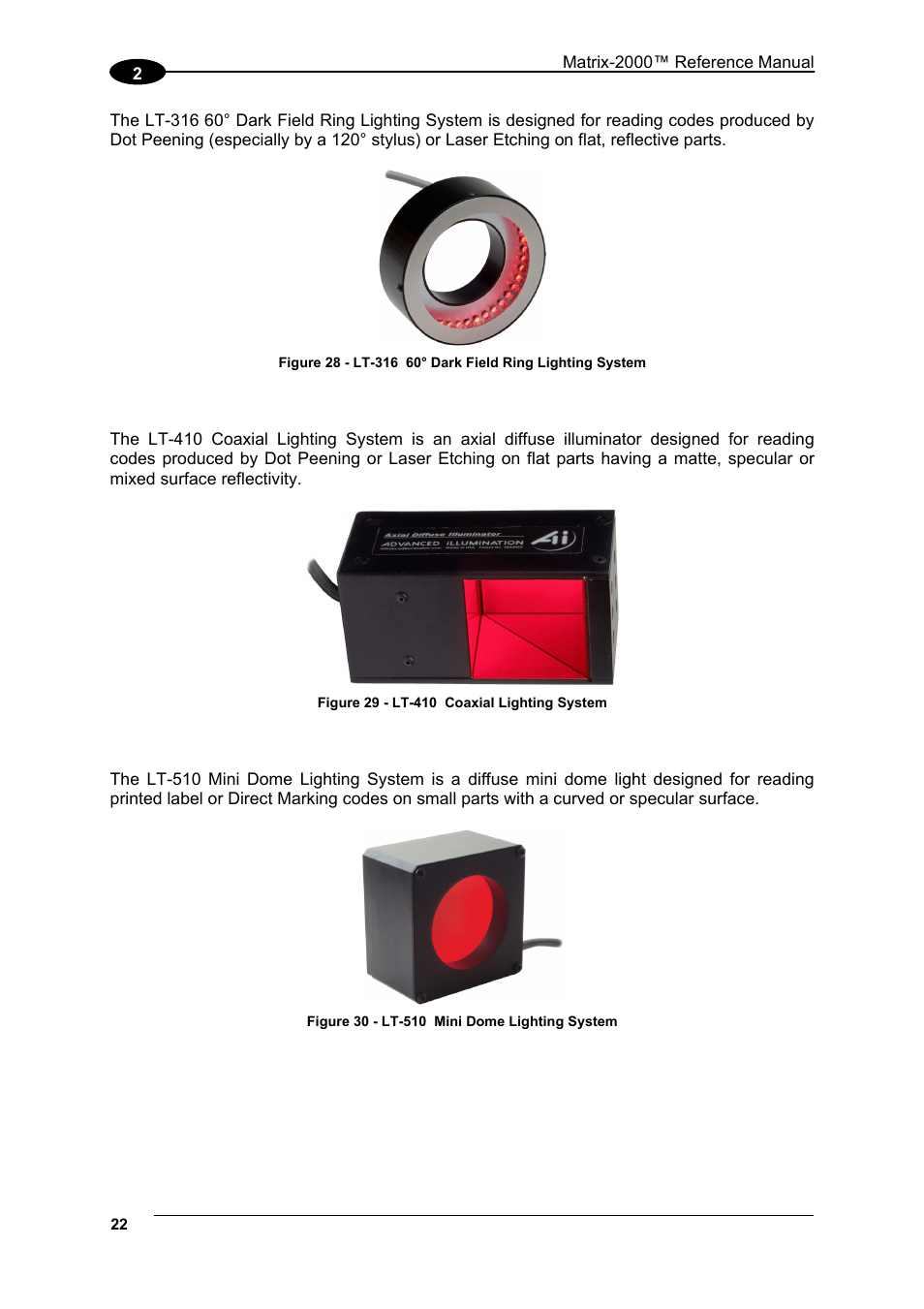 Datalogic Scanning Compact 2D Reader Matrix-2000 User Manual | Page 32 / 108