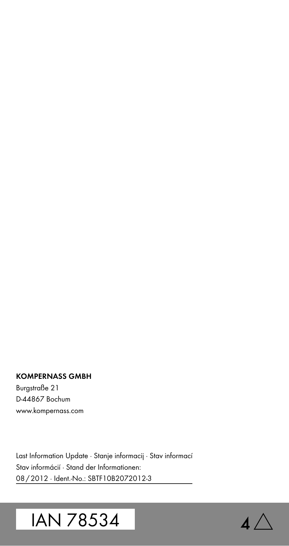 Silvercrest SBTF 10 B2 User Manual | Page 75 / 75