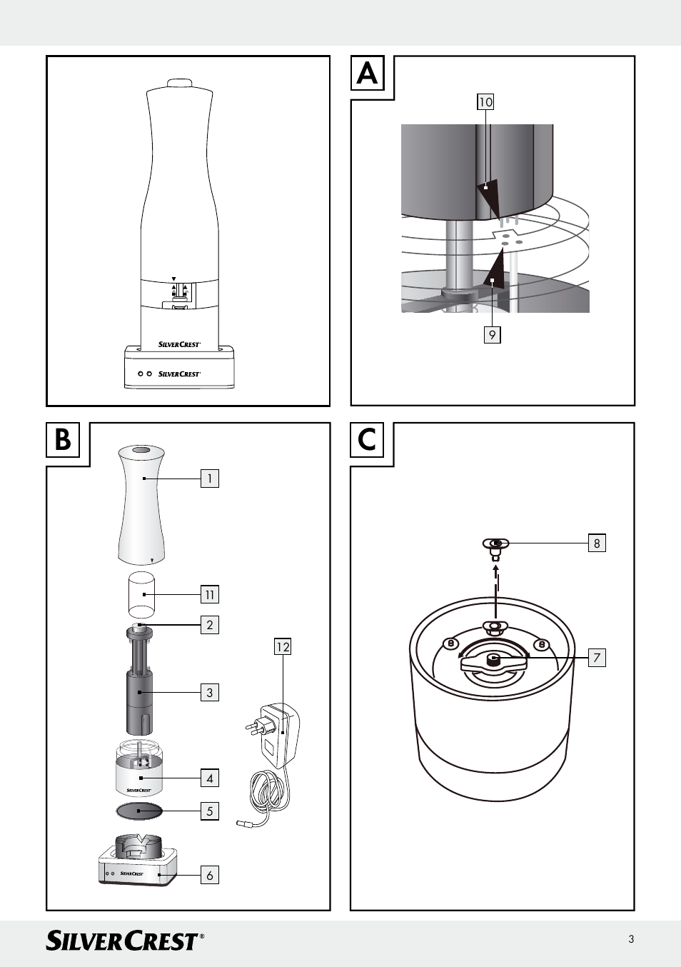 Ab c | Silvercrest Z30342 User Manual | Page 3 / 24