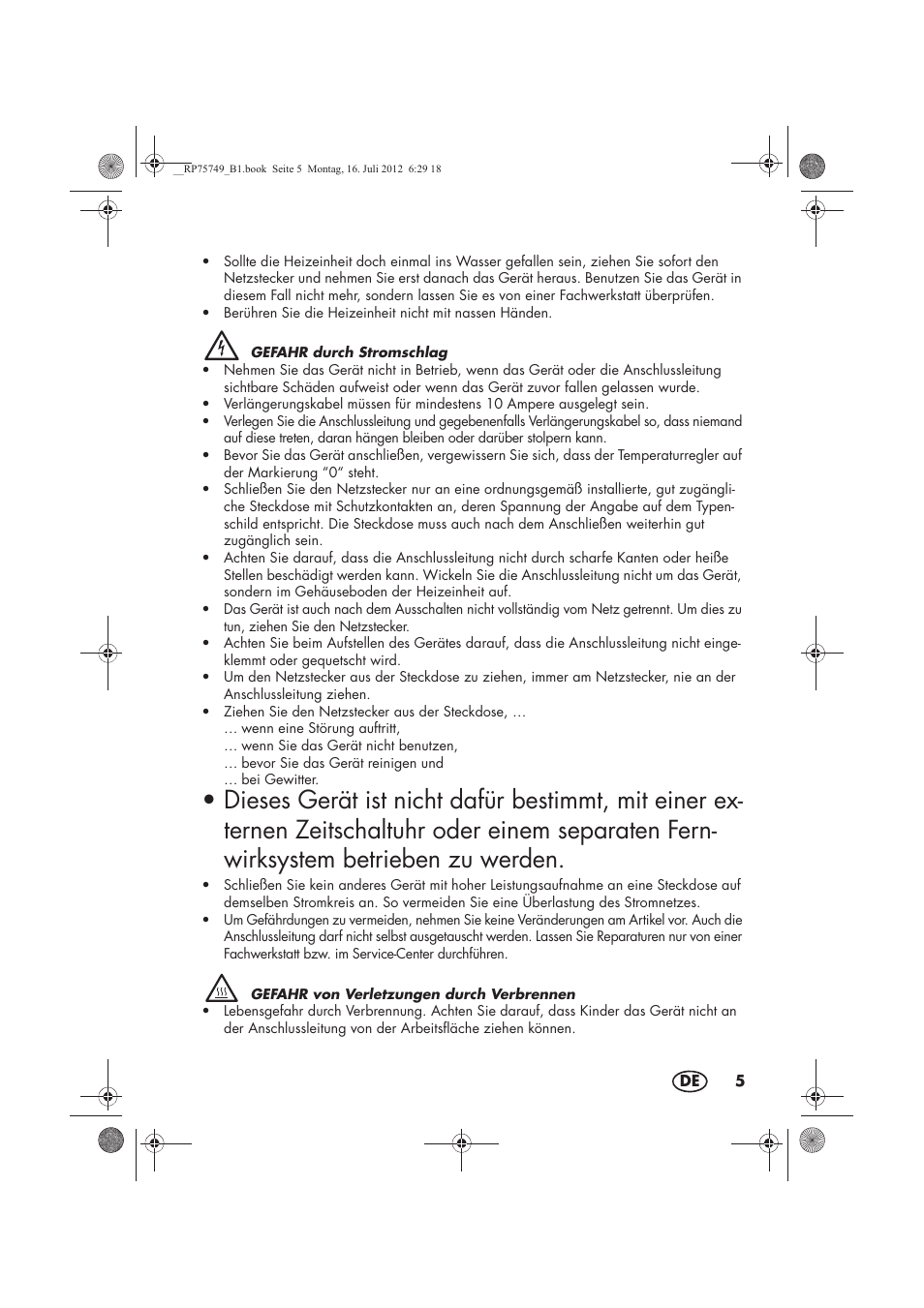 Silvercrest SFE 1500 A1 User Manual | Page 7 / 54