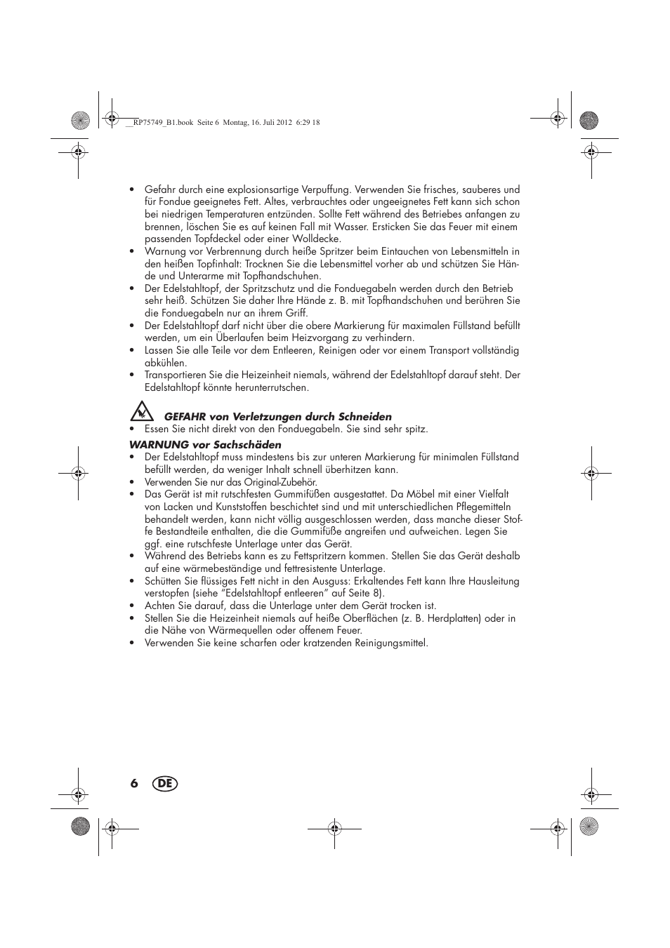 Silvercrest SFE 1500 A1 User Manual | Page 8 / 54