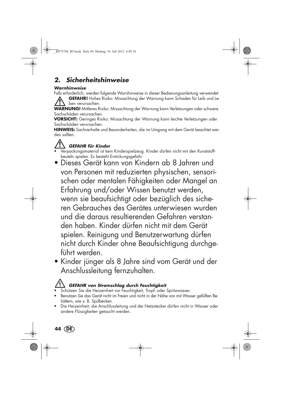 Silvercrest SFE 1500 A1 User Manual | Page 46 / 54