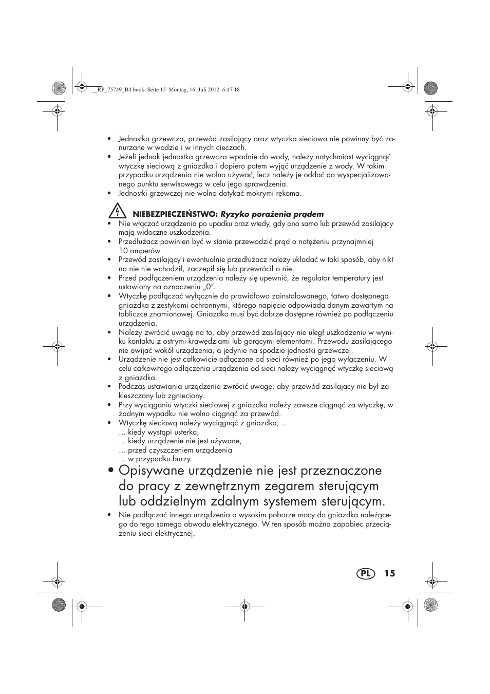 Silvercrest SFE 1500 A1 User Manual | Page 17 / 78